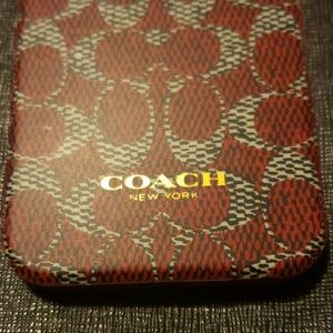 Red COACH phone case